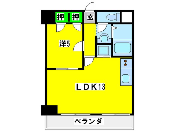 リゾ－ト天王寺の物件間取画像